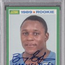 Barry Sanders 1989 Score #257 Signed and Insc Rookie Card Gem MT 10 PSA 83754212