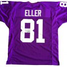 Carl Eller Signed Custom Purple Pro-Style Football Jersey HOF 04 JSA
