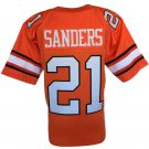 Barry Sanders Custom Orange College Style Football Jersey Large