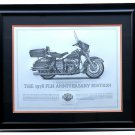 1978 Harley Davidson FLH Anniversary Edition Framed 16x20 High Quality Print