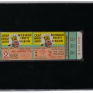1958 World Series Game 2 Ticket Mantle HR 10-11 Braves vs Yankees SGC Slabbed