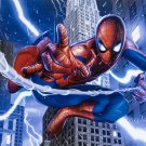 Spider-Man Lightning 11x17 Lithograph Signed By Greg Horn JSA