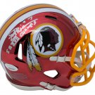 Joe Thiesmann Signed Redskins Mini Chrome Speed Replica Helmet Inscribed JSA