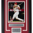 Mike Trout Framed 8x10 LA Angels Photo w/ Laser Engraved Signature