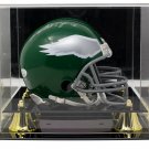 Randall Cunningham Signed Philadelphia Eagles Throwback Mini Helmet JSA w/ Case