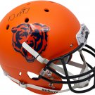 David Montgomery Signed Full Size Replica Orange Matte Helmet JSA