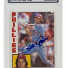 Pete Rose Signed Slabbed Phillies 1984 Topps #300 Trading Card Gem MT 10 PSA/DNA