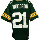 Charles Woodson Signed Custom Green Pro-Style Football Jersey JSA