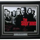 The Sopranos Cast (4) Signed 16x20 Photo Imperioli Pastore & More BAS A64216