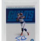 Saquon Barkley Signed 2018 Panini Giants Rookie Notable Card LE Slabbed BAS 9