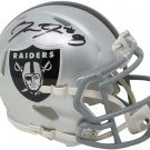 Josh Jacobs Signed Oakland Raiders Mini Speed Replica Helmet BAS