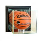 Wall Mounted Basketball UV Protected Display Case w/ Black Base