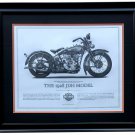 1928 Harley Davidson JDH Model Framed 16x20 High Quality Print