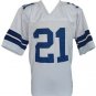 Ezekiel Elliott Unsigned Custom White Pro Style Football Jersey Size X-Large