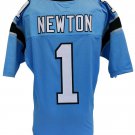 Cam Newton Unsigned Custom Blue Pro Style Football Jersey Size XL