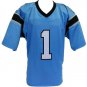 Cam Newton Unsigned Custom Blue Pro Style Football Jersey Size XL