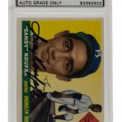 Sandy Koufax Signed 1955 #123 Topps Brooklyn Dodgers Rookie Card Gem Mint 10 PSA