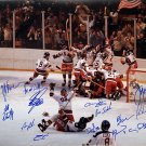 1980 USA Team Signed Miracle On Ice 16x20 Photo 14 Signatures JSA