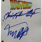 Michael J. Fox Christoper Lloyd Signed Back To The Future Script BAS L87211