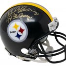 Rocky Bleier Signed Pittsburgh Steelers Mini Helmet 4x SB Champs Inscribed JSA