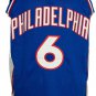 Julius Dr. J Erving Signed Custom Blue Pro-Style Basketball Jersey JSA