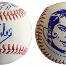 Stan Lee Signed Baseball Michael Golden Rogue Sketch w/Free Cube JSA L26412