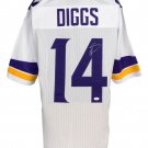 Stefon Diggs Signed Custom White Pro-Style Football Jersey JSA