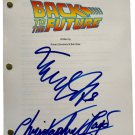 Michael J. Fox Christoper Lloyd Signed Back To The Future Script BAS L87212