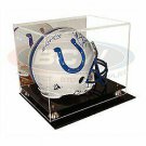 Deluxe Acrylic Full Size Helmet Display Case Black Base