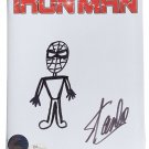 Stan Lee Signed Iron Man Comic Book With Spider-Man Full Body Sketch Lee PSA