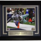 Ezekiel Elliott Framed 8x10 Dallas Cowboys Dive vs Rams Photo
