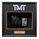Floyd Mayweather Jr Signed Black Title Boxing Glove Shadowbox Beckett BAS