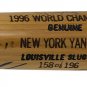 1996 NY Yankees 15 Signed Louisville Slugger Bat Jeter Rivera & More JSA Z72910