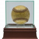 Babe Ruth Twice Signed 1942 War Bond Game Baseball w/ Wagner &6 Other JSA B86520