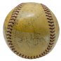 Babe Ruth Twice Signed 1942 War Bond Game Baseball w/ Wagner &6 Other JSA B86520