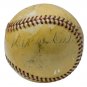 Babe Ruth Twice Signed 1942 War Bond Game Baseball w/ Wagner &6 Other JSA B86520