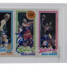 Bird Erving Johnson Signed Slabbed 1980 Topps Leaders Card Grade 10 PSA 8A43892