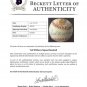 Ted Williams Red Sox Signed OAL Painted Ron Lewis Baseball BAS A62794
