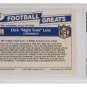 Dick Night Train Lane Lions Signed Slabbed 1989 Swell #85 Trading Card PSA/DNA