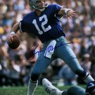 Roger Staubach Signed 16x20 Dallas Cowboys Blue Jersey Photo BAS