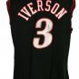 Allen Iverson Signed 76ers 2000-01 Black M&N Swingman Jersey JSA ITP