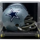 Roger Staubach Signed Cowboys FS TK Susp Rep Helmet Americas Team BAS w/ Case