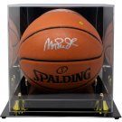 Magic Johnson LA Lakers Signed Spalding Replica NBA Basketball BAS w/ Case