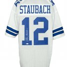 Roger Staubach Signed Custom White Pro-Style Football Jersey BAS