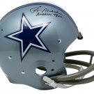 Roger Staubach Signed Cowboys FS TK Suspension Replica Helmet Americas Team BAS