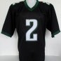 David Akers Signed Custom Black Pro-Style Football Jersey JSA
