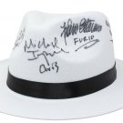 Sopranos Cast (4) Signed White Fedora Hat JSA Imperioli Pastore & More