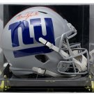 Daniel Jones Signed NY Giants Full Size AMP Replica Speed Helmet JSA ITP w/ Case