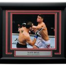 Nate Diaz Signed Framed UFC MMA 8x10 Fight vs Josh Neer BAS