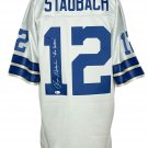 Roger Staubach Signed Dallas Cowboys NFL 100 M&N Platinum Jersey The Dodger BAS
